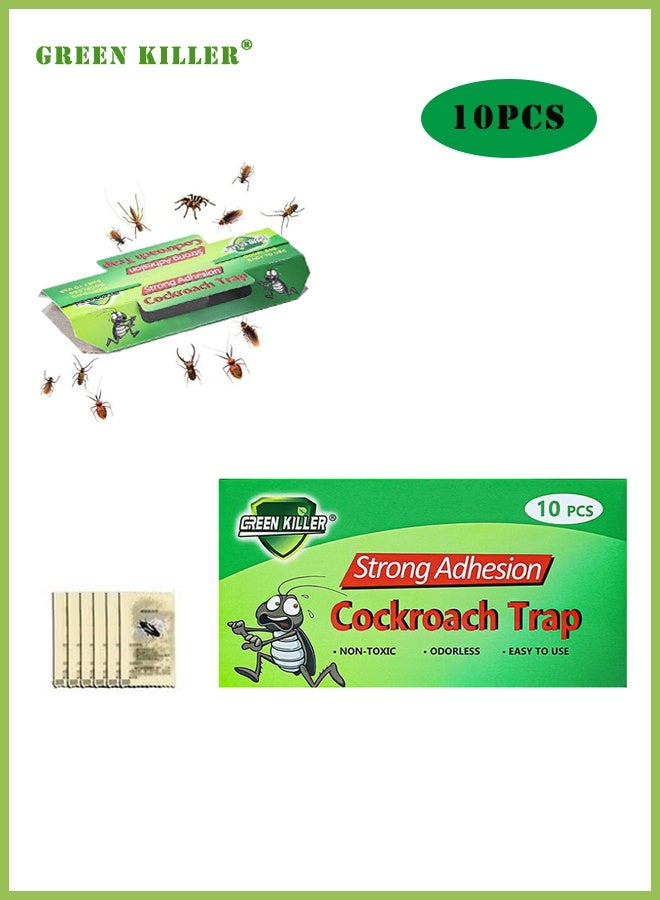 GREEN KILLER Cockroach Box Household Cockroach Trap Cockroach Patch 10 Pieces - Image 1